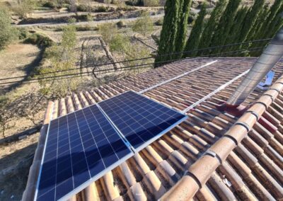 instalacion paneles solares Nerpio vista tejado